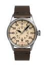 Bauhaus Aviation Herrenuhr Automatik mit Datum und Lederarmband